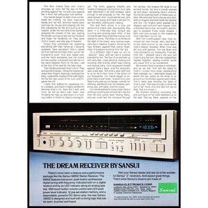 1981 Sansui 5900Z Dream Receiver Stereo Vintage Print Ad Audiophile Wall Art